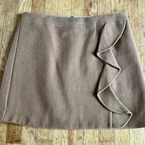 J. crew wool mini skirt